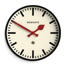 Newgate Universal Wall Clock Railway Dial Black