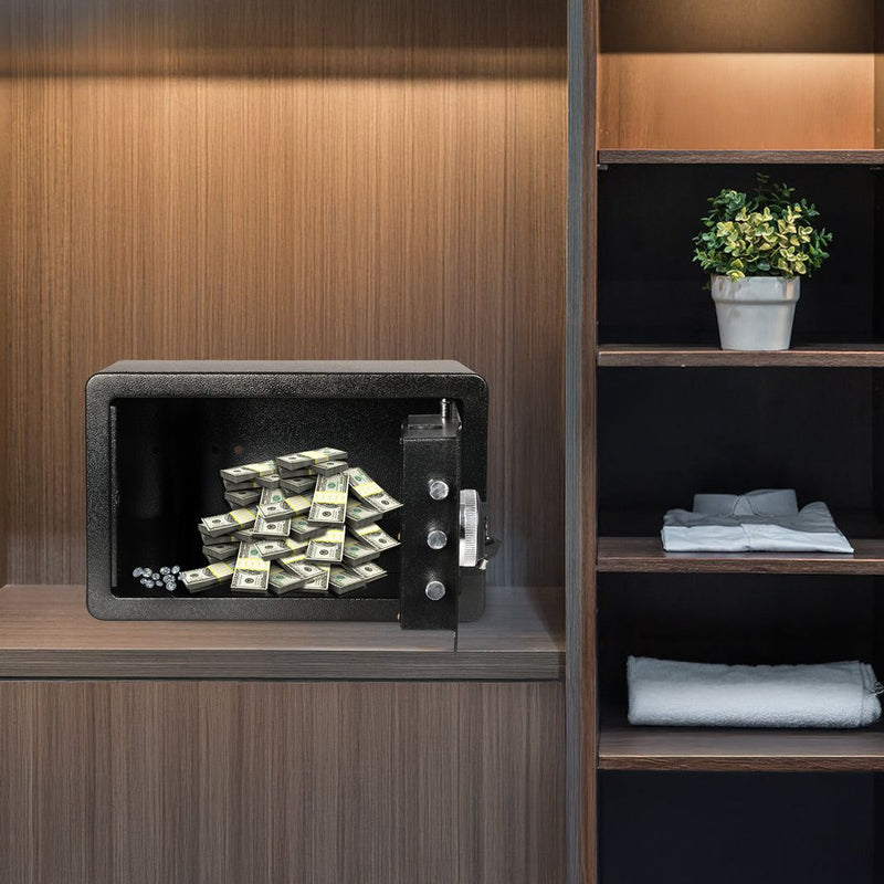 Traderight Group  8.1L Digital Security Safe Box Fingerprint Key Lock Cash Lock Home Office