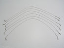 6 x Surecatch 18 Inch x 40lb Clear Wire Fishing Trace with Swivels and Snaps
