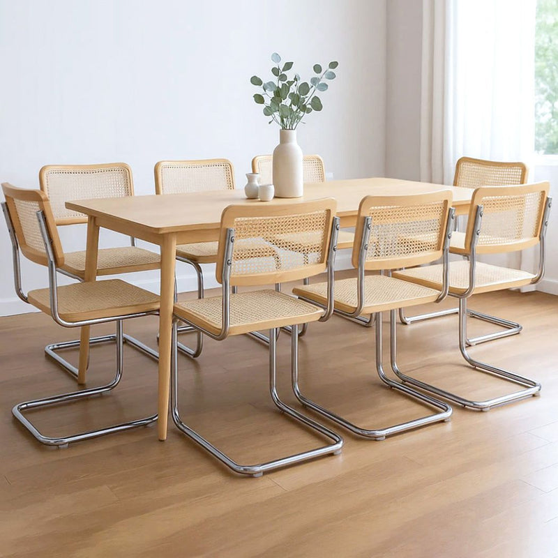 Levede 8x Rattan Chair Dining Chairs Cesca Replica Cantilever Modern Backrest