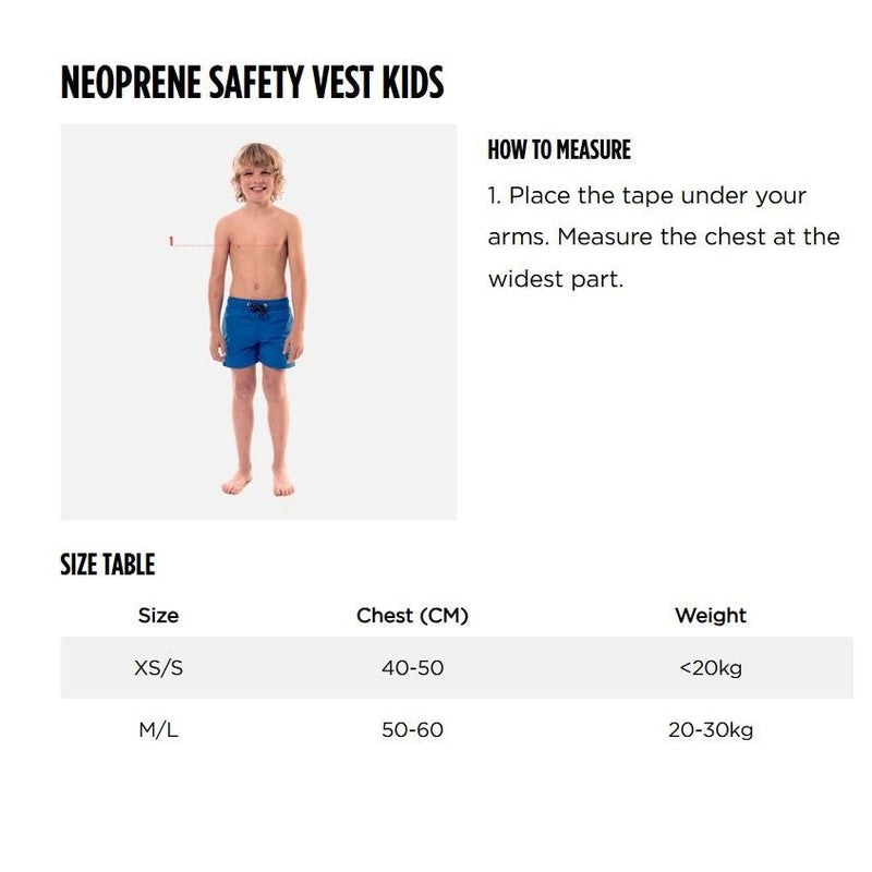 Jobe Yellow 100N Small Kids Unisex Reflective Neoprene Safety Life Jacket Vest