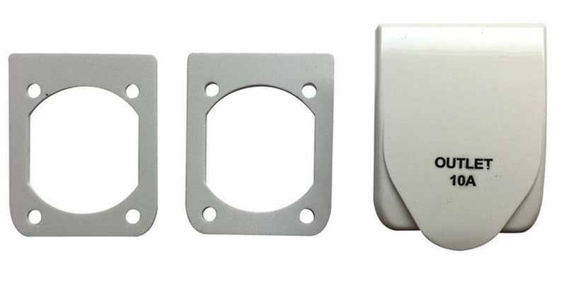 AUSTRALIAN RV 10AMP POWER OUTLET WHITE