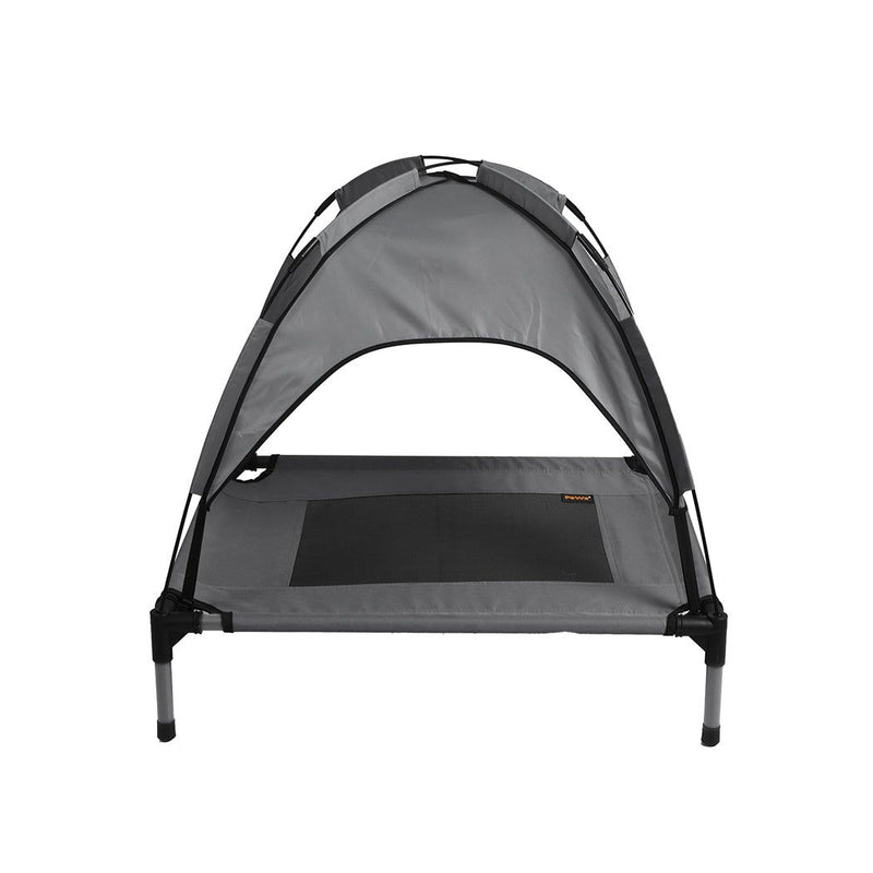 Pawz Pet Trampoline Bed Dog Cat Elevated Hammock With Canopy Raised Heavy Duty M