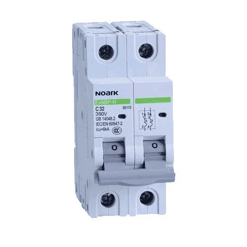 Noark 40A 2-Pole 360V Non-polarised DC Solar Circuit Breaker