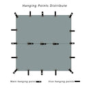 Ultralight Silicone Coated Nylon Camping Tent (Grey)