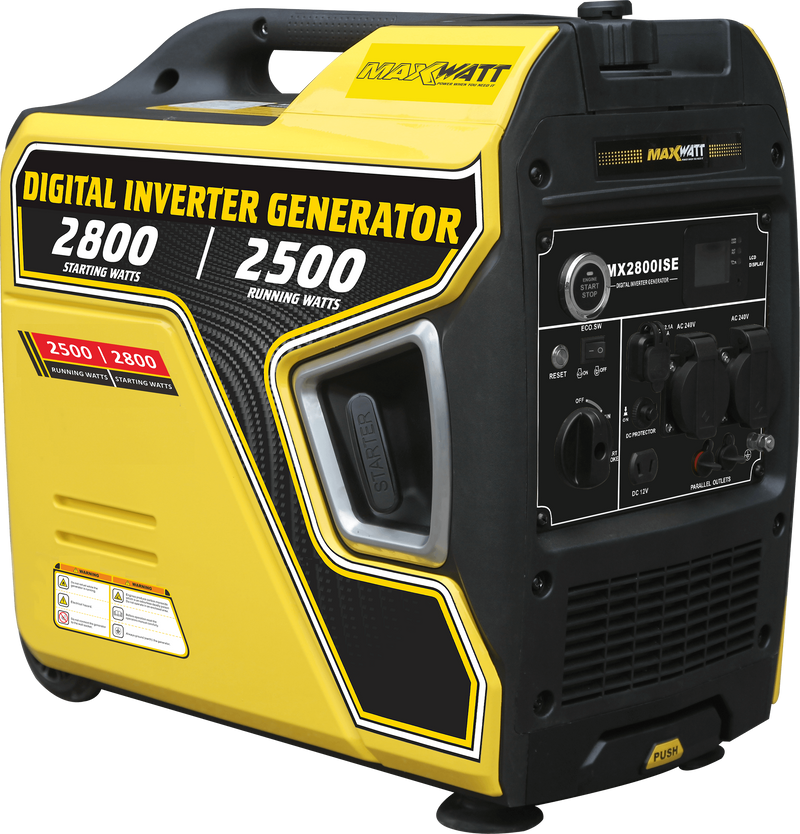 Maxwatt 3800 Watt Inverter Generator electric/Recoil/remote Start