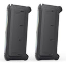 Majority PS200 -Bundled Party Speaker 100w Bluetooth Karaoke-DJ-Party-PA System - Black