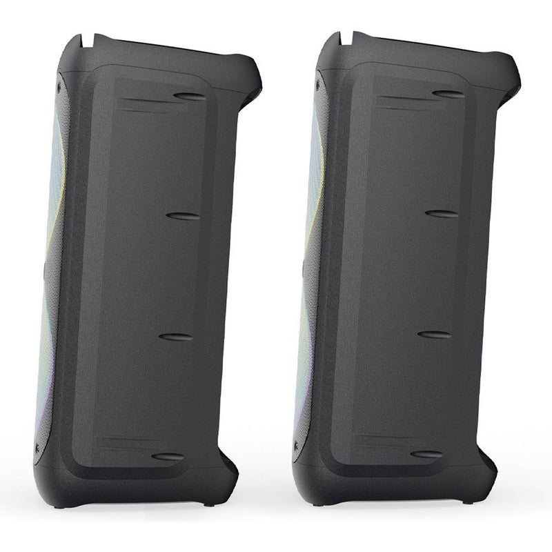 Majority PS200 -Bundled Party Speaker 100w Bluetooth Karaoke-DJ-Party-PA System - Black