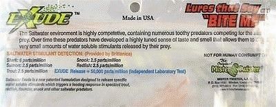 Mister Twister Exude 15 Pack of 2 1/2 Inch Trout Worm Soft Plastics - Methiolate