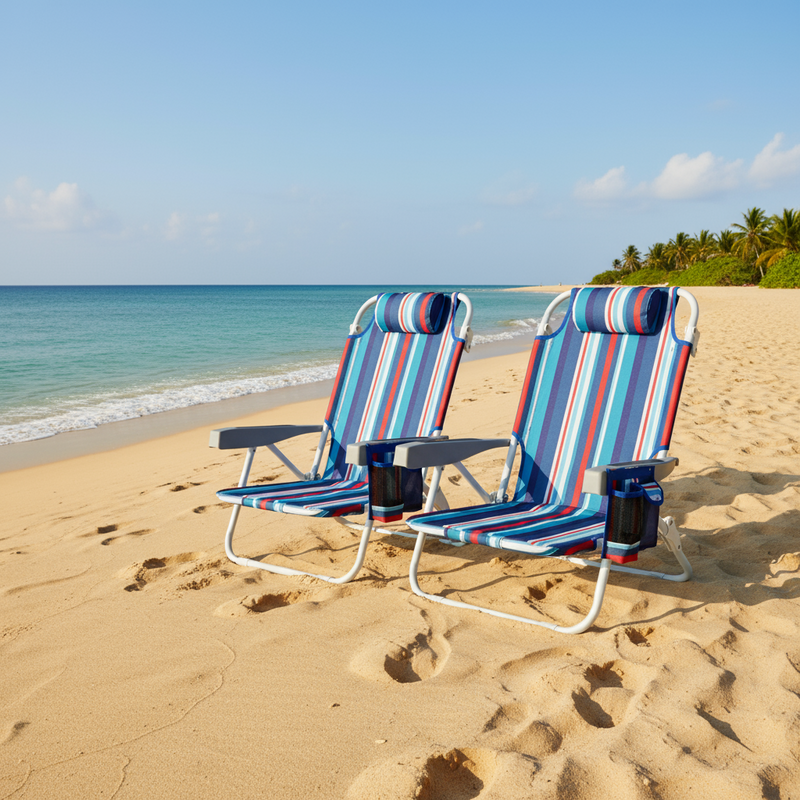 2x Backpack Beach Chairs