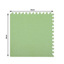 Bopeep EVA Foam Kids Play Mat Floor Kid Crawling Interlocking Home Green 60x60