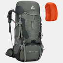 75L Camping Backpack  Waterproof Rucksack Green