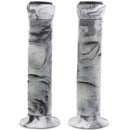 Endzone Handlz Smoke Pattern Kraton Rubber Bike Grips 147mm White/Black