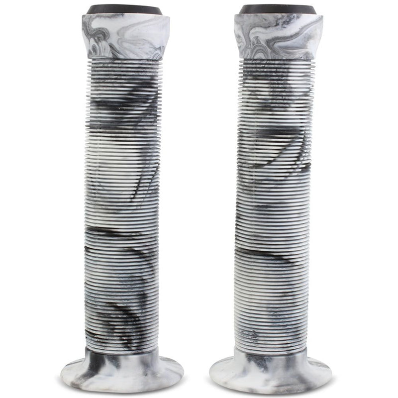 Endzone Handlz Smoke Pattern Kraton Rubber Bike Grips 147mm White/Black