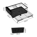 Toque Expandable Dish Drying Rack Drain Bowl Holder Dry Tray Kitchen Organizer