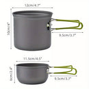 Camping Cookware Set with Foldable Pot & Skillet