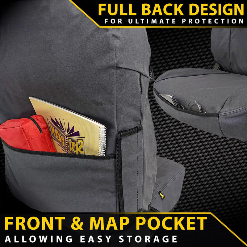 Isuzu MU-X UC Heavy Duty XP7 Canvas 2x Front Row Seat Covers (in stock)