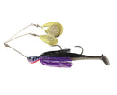 TT Lures 3/4oz Tornado+ Twin Spin Rigged Spinnerbait Lure - PURPLE BLACK