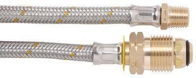 6mm SS Pigtail 1/4 I/Flare x pol 450mm