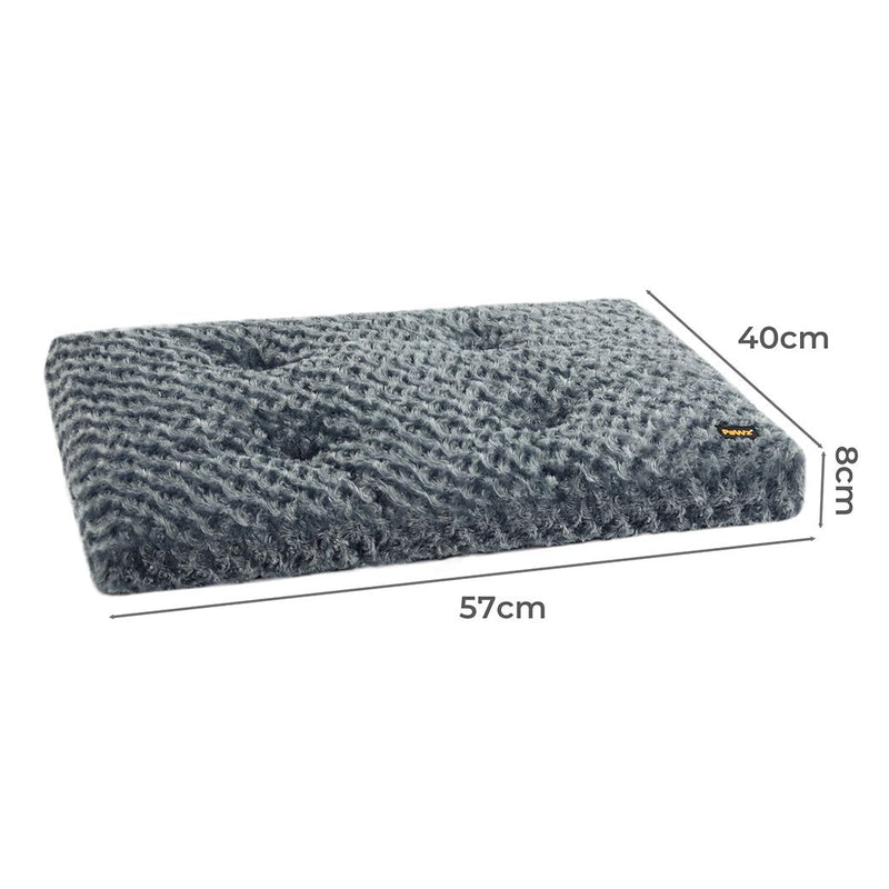 Pawz Pet Bed Dog Cat Calming Soft Warm Plush Mattress Cushion Mat Washable 24″