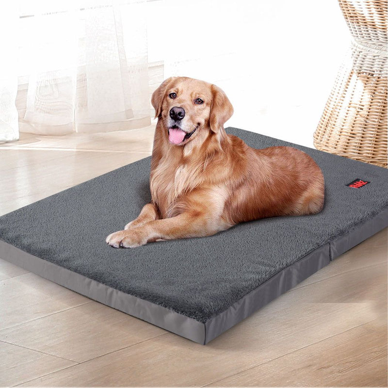 Pawz Pet Bed Foldable Dog Puppy Beds Cushion Pad Pads Soft Plush Cat Pillow XXL
