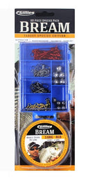 Gillies Bream Tackle Pack - 101 Piece Assorted Tackle Kit With 8lb Fishing Line