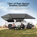 San Hima 270 Degree Awning Free-Standing Car Camping With L Brackets Driver Side