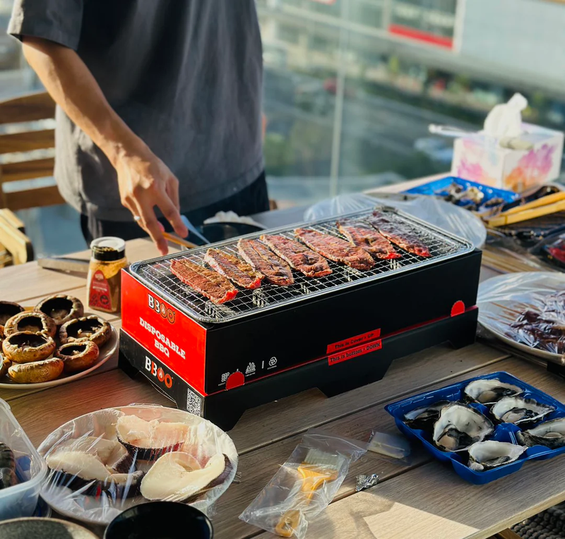 Portable Bamboo Charcoal BBQ Family Box Sets