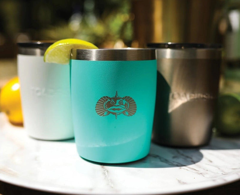 Toadfish Outfitters 10oz Non-Tipping Rocks Tumbler Cup - Double Walled Stainless