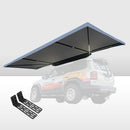 San Hima 180 Degree Awning Free-Standing Car Camping 4x4 Awning With L Brackets
