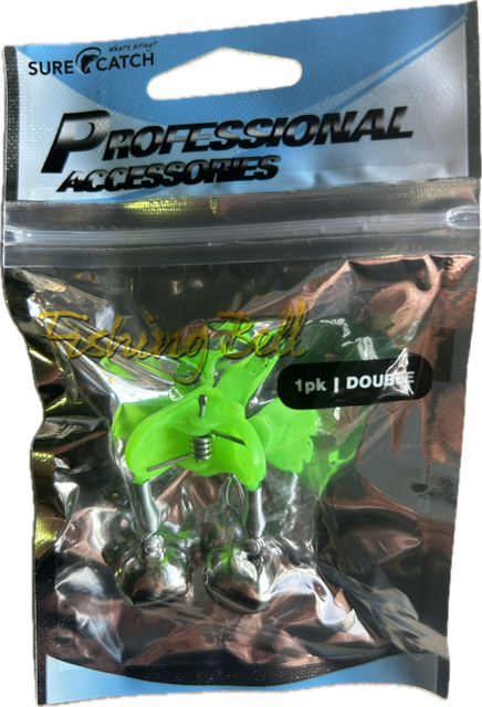 Surecatch Double Fishing Rod Bell with Clamp Attachment