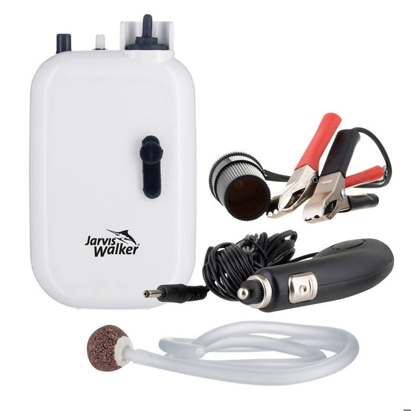 Jarvis Walker Multi-Power Two Speed Aerator with 12V Car Socket & Battery Clamp