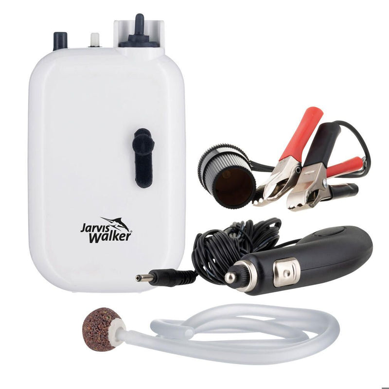 Jarvis Walker Multi-Power Two Speed Aerator with 12V Car Socket & Battery Clamp