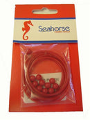 Seahorse Red Plastic Whiting Tube & Beads