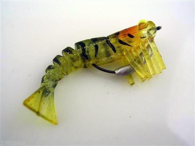 50mm Zerek Live Shrimp Pre Rigged Lumo Eyes Jointed Body Lure