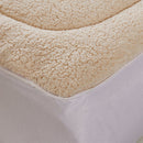 Dreamz Mattress Topper 100% Wool Underlay Reversible Mat Pad Protector Double