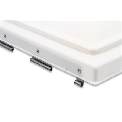 Camco 40154 Polypropylene Vent Lid - Jensen pre '94 pin, White Bilingual