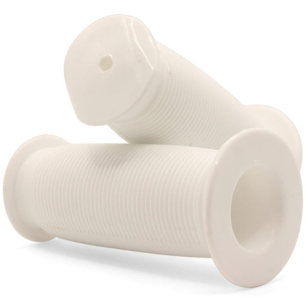 Bikelane 80mm Kids Bike Mushroom Handlebar Grip Pair (White)