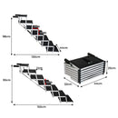Pawz 7 Steps Dog Ramp For Car Pet Stairs Steps Ladder Travel Foldable Portable