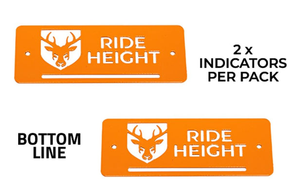 Cruisemaster Air Suspension - Ride Height Indicator Plate (1 Pair) - Bottom Line