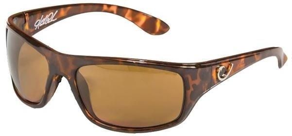 Mustad Hank Parker Polarized Sunglasses-Tortoise Frame with Amber Lens-HP100A-3