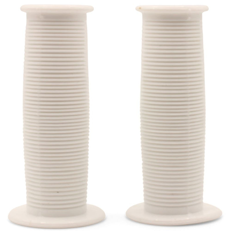 Bikelane 95mm Kids Bike Mushroom Handlebar Grip Pair (White)