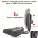 Three-Wheeled Electric Bike Saddle with Backrest