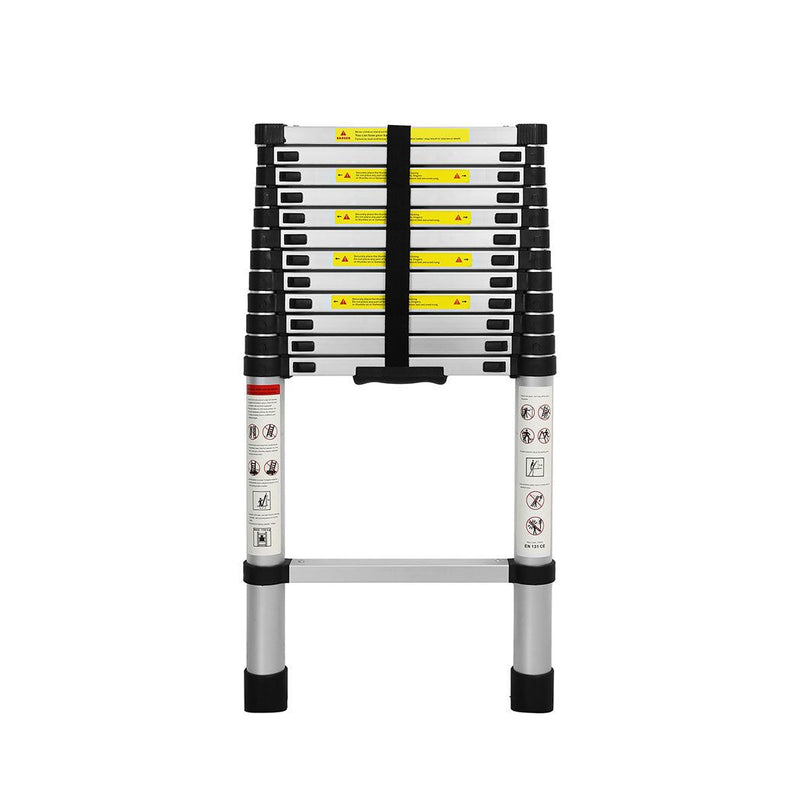 Traderight Multipurpose Ladder Portable Telescopic Extension Step Aluminium 3.8m