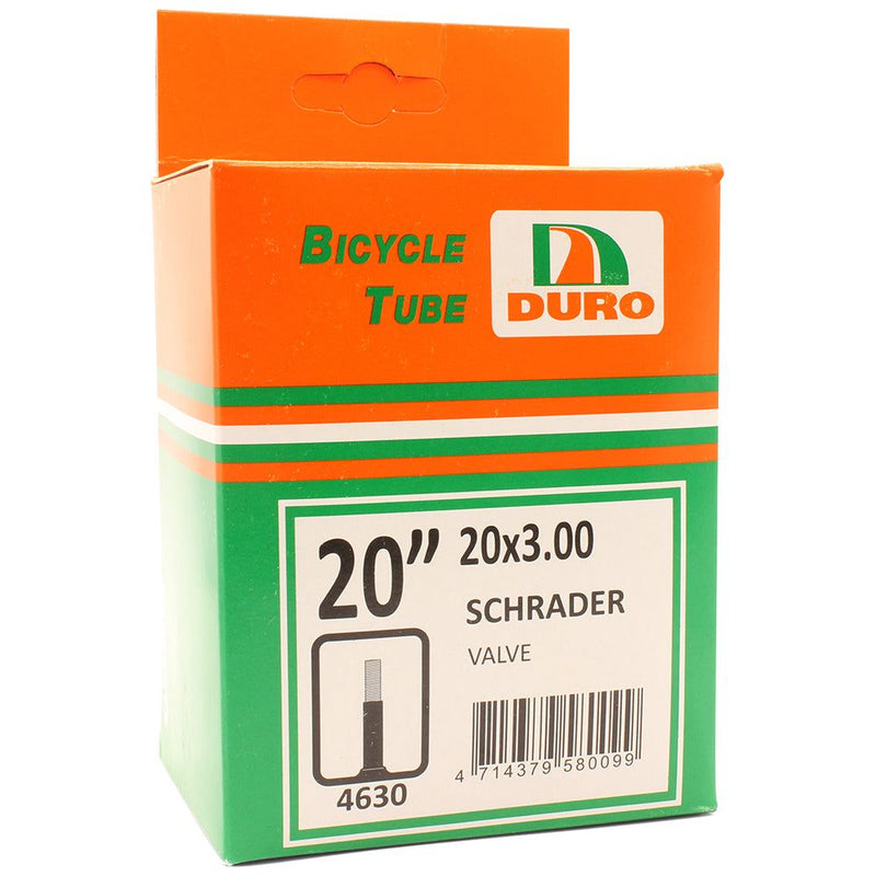 Duro 20" x 3.00 Bicycle Tyre Tube for 20 Inch Fat Bike/E-Bike Schrader Valve