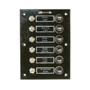 6 Gang Switch with Panel BLK Bakelite