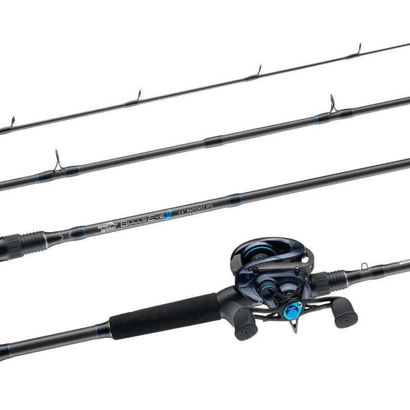Jarvis Walker 6'6 Bullseye 4-8kg 2 Piece Baitcaster Combo