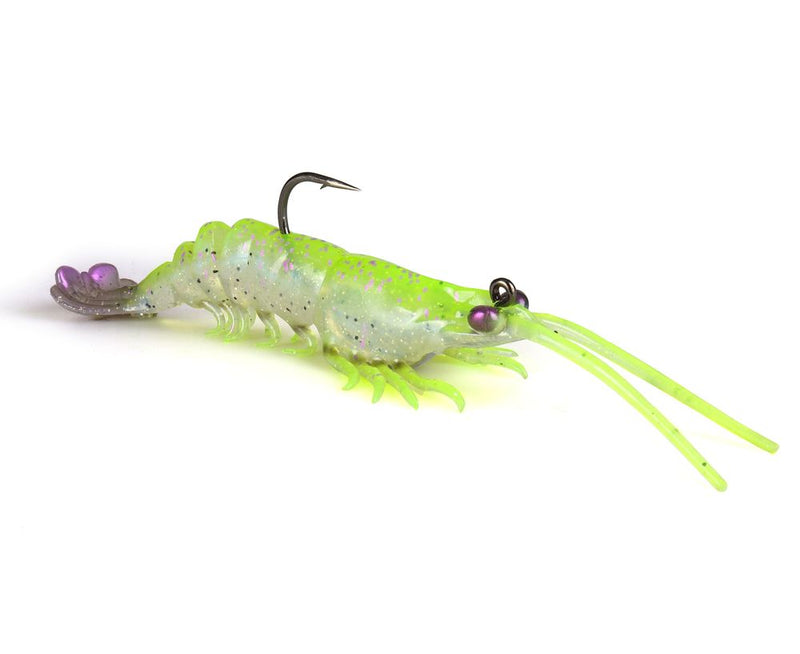 2 Pack of Zman 3.5 Inch PrawnZ Elite Pre-Rigged Soft Bait Lures