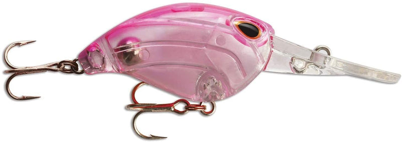 38mm Gomoku Crank Floating Hard Body Fishing Lure - Clear Pink