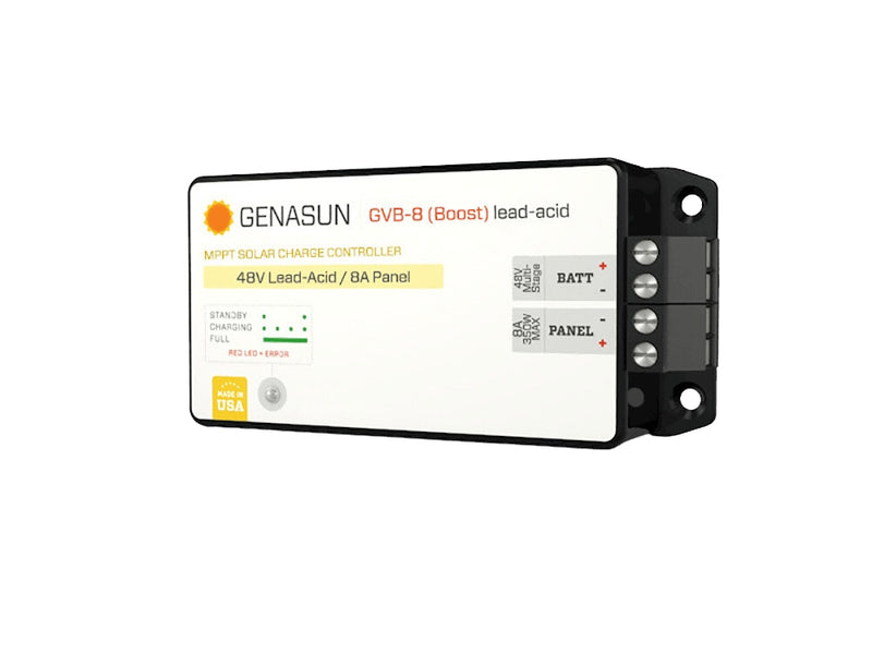 Genasun 8A MPPT 48V Voltage Boost (Lead-Acid) Solar Charge Controller